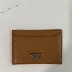 Prada Tan Card Holder
